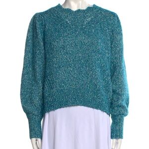Rebecca Taylor Teal Crew Neck Sweater